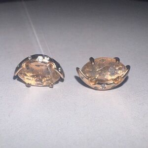 Kendra Scott Marie rose gold dusted studs with CZ